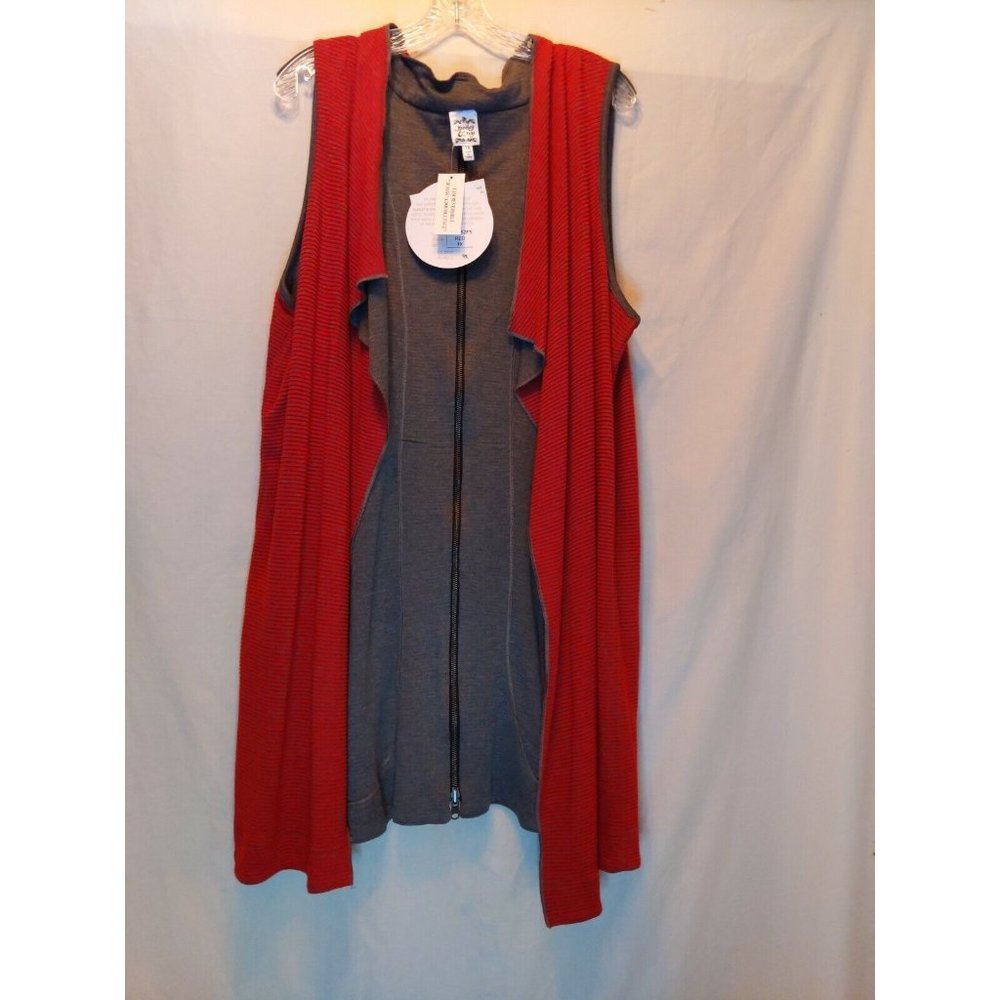 Parsley And Sage Reversible Sleeveless Long Vest Size 1X